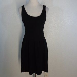 Armani Collezioni sleeveless black fit & flare dress sz 4